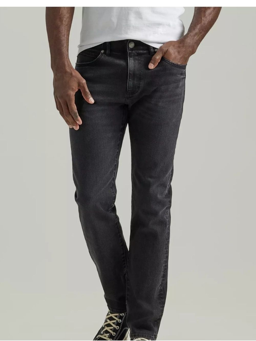 Lee Extreme Motion MVP Slim Straight Jeans Black Performance Stretch 31x34 NWT